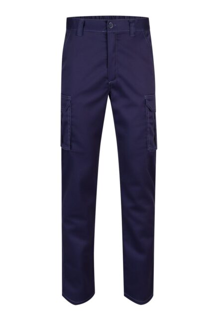 Pantalón stretch Velilla azul marino multibolsillos