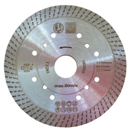 Disco diamante porcelánico 115 mm SONIC para corte de gres y azulejo