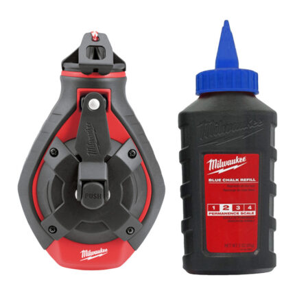 Tiralíneas Milwaukee de cuerda gruesa con polvo azul