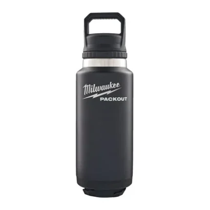 Botella térmica Milwaukee PACKOUT 1.065 ml negra 4932493468
