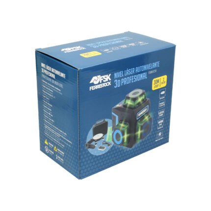 Caja del nivel láser autonivelante 3D Ferrestock FSKNLA230